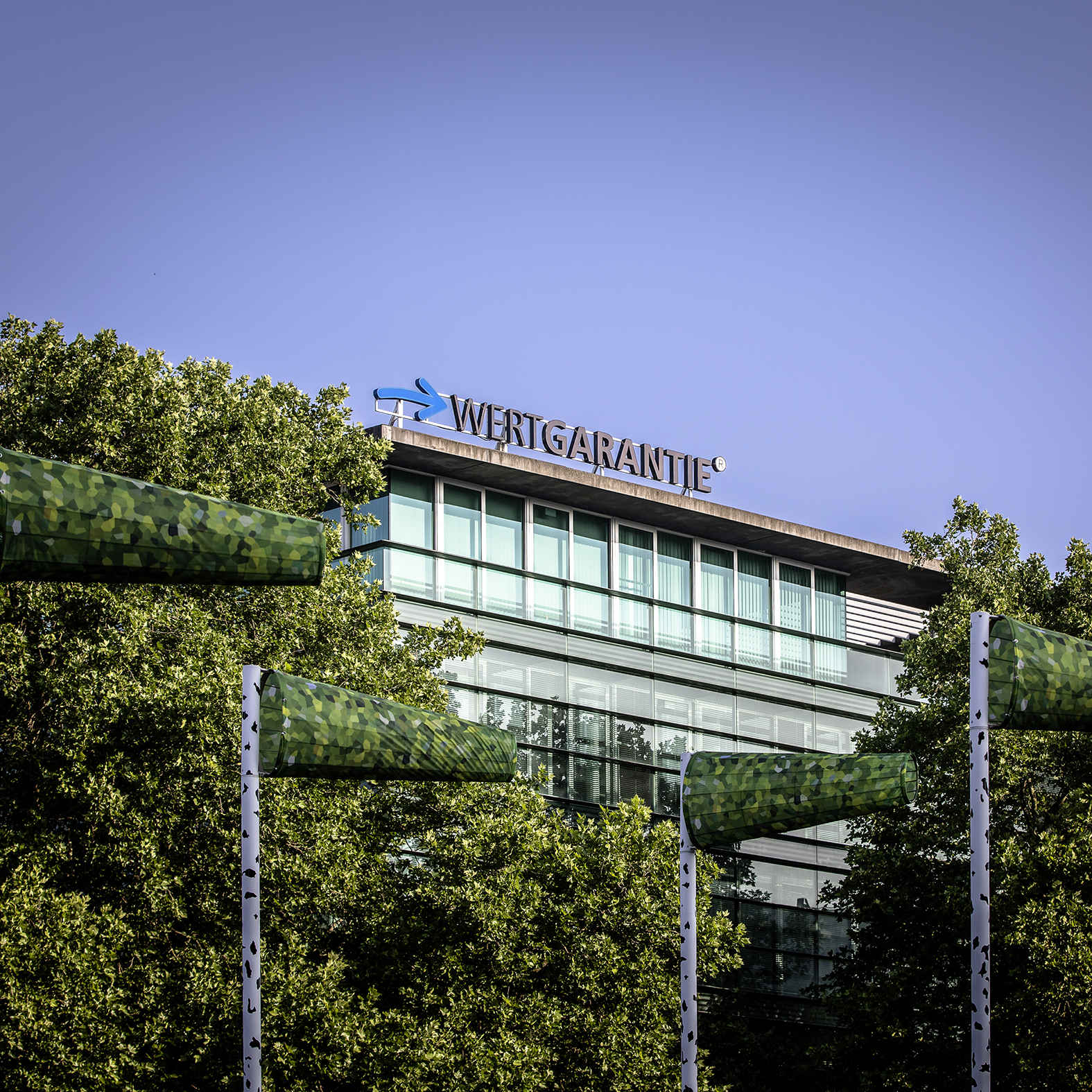 Het Wertgarantiegebouw in Hannover