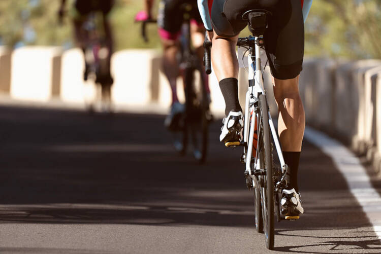 Fahrradfahrer auf Tour