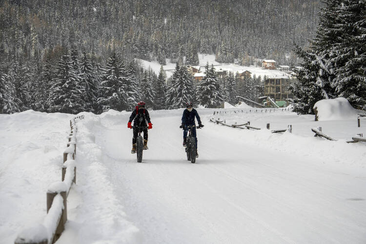 E-Bike fahren im Schnee – winterliche E-Bike Routen E-Bike fahren im Schnee