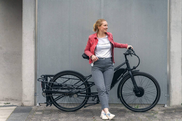 Lastenrad zugeklappt
