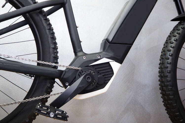 Ein E-Bike mit Fokus auf den Akku