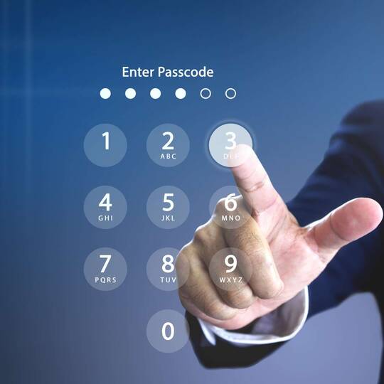 Android Entsperrmuster vergessen Illustration Handy-Lockscreen